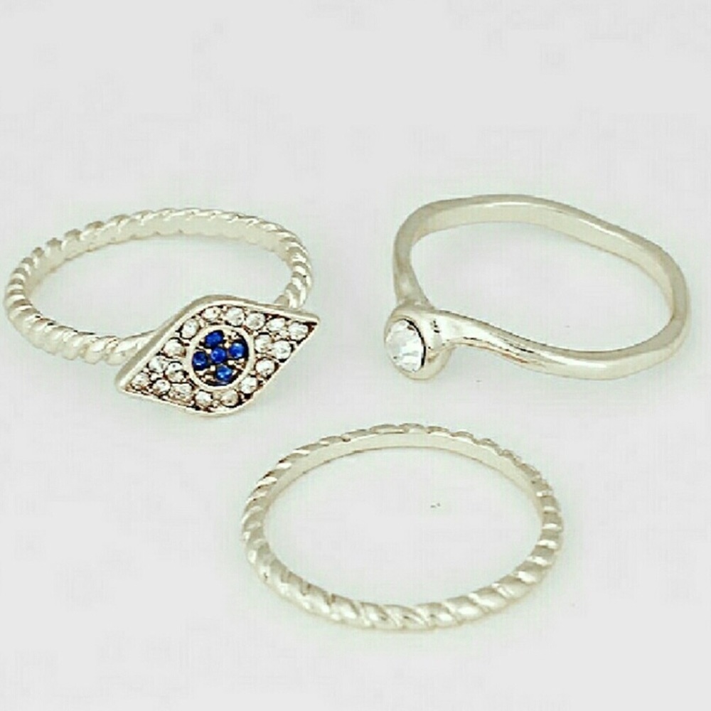 Crystal Pave Rings